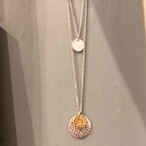 Banana republic layered multi metal necklace $10